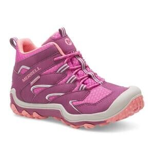 Merrell Kids Waterproof Hiking Boots Pink Purple Trail Shoes US 3 Youth Outdoor